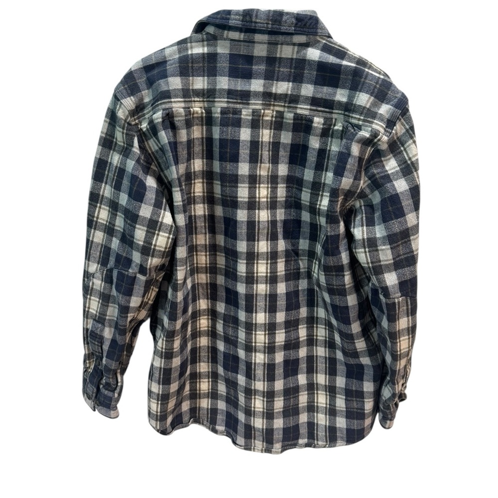 Carhartt Black and Gray Checkered Long Sleeve Shirt Very Heavy Fabric - Picture 2 of 3